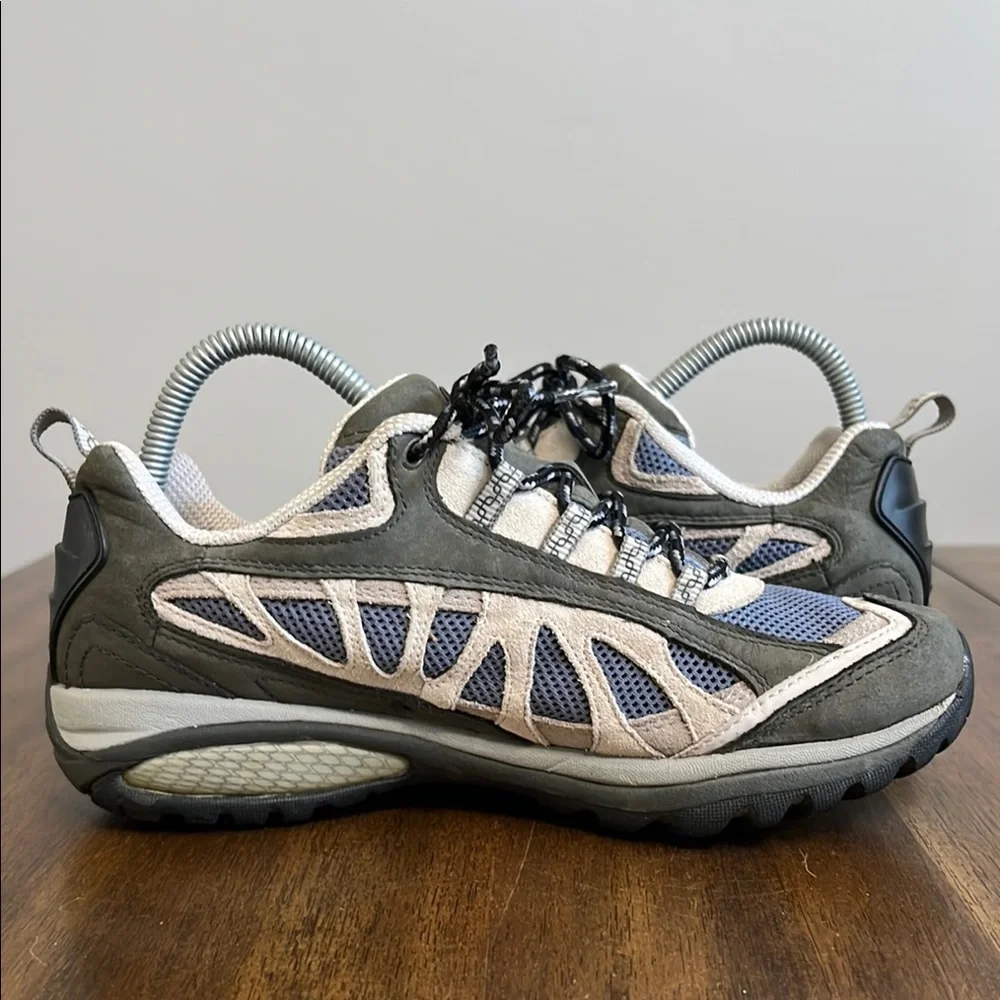 Merrell Women's Gray and Blue Trail Sneakers - Picture 8 of 17